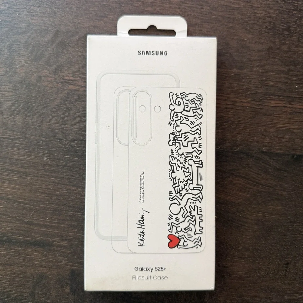 Samsung Flipsuit Series Case for Samsung Galaxy S25 Plus - White (Keith Haring)